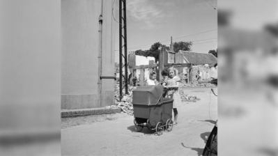 Foto van kapotgeschoten Rhenen eerste Utrechtse inzending voor oorlogsfotocampagne